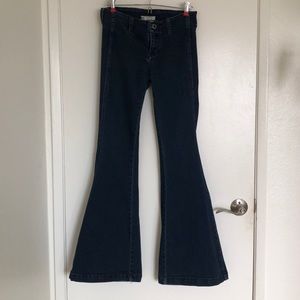 Free People Wide Leg Stretch Denim